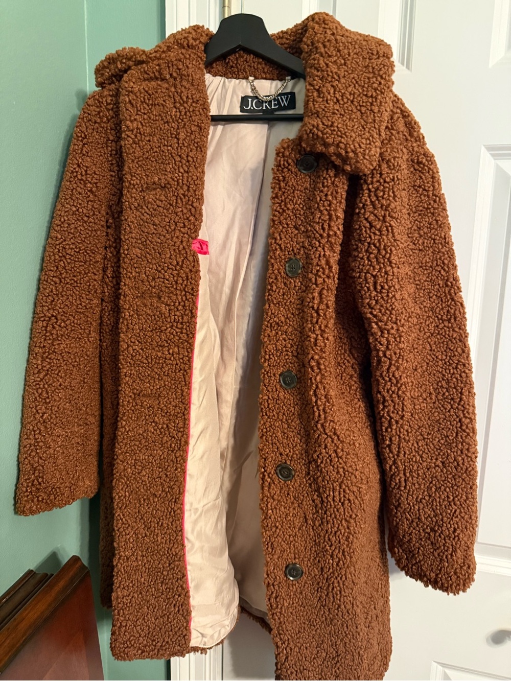 J. Crew Chestnut Brown Teddy Sherpa Jacket